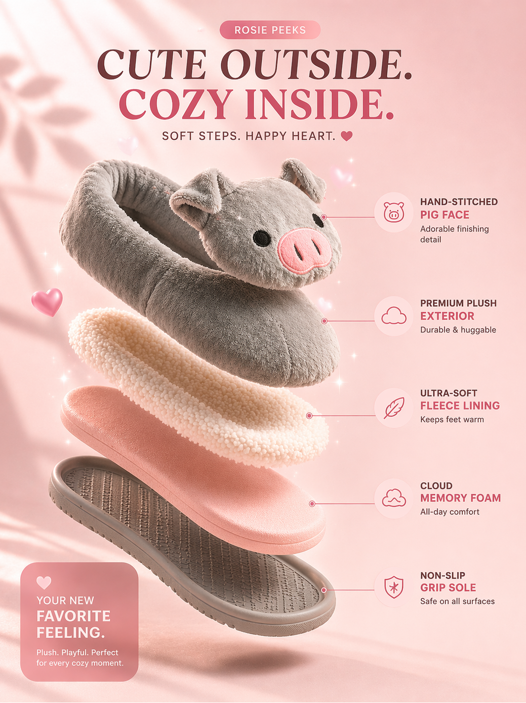 RosiePeeks™ Pig Shoes